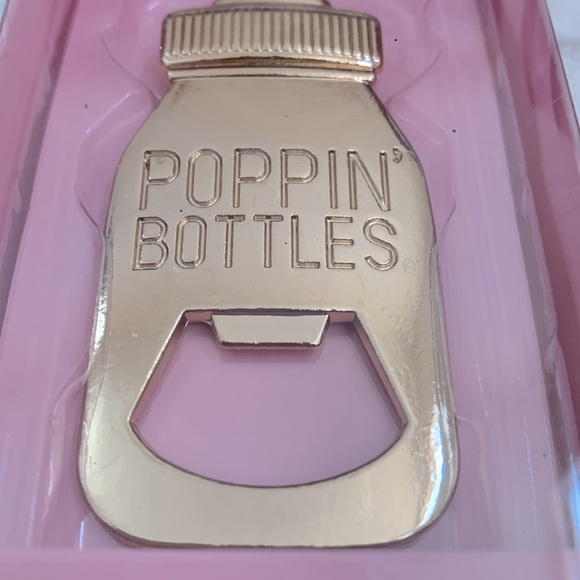 Poppin Bottles Gold Baby Bottle Opener Gift for Him / Her - Picture 4 of 4